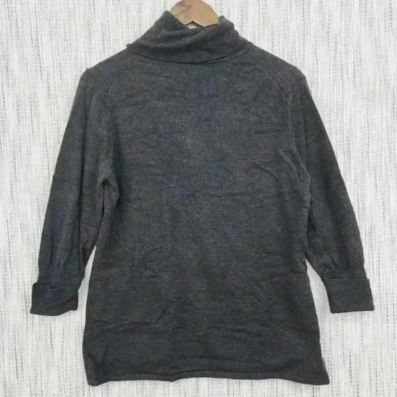 Classiques Entier Wool Silk Cashmere Blend Turtle neck Sweater Women's XL - Picture 2 of 8